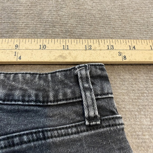 Abercrombie & Fitch Mom Jeans Womens 25 Gray High Rise Curve Love Straight Leg - Picture 6 of 12